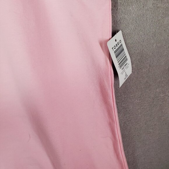 Torrid 2X NWT High Neck Foxy Halter Top Tank Blush Pink Stretchy Fitted - Picture 4 of 7